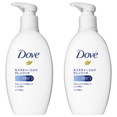 Dove 多芬 潤澤卸妝乳 高度保濕精華液 溫和乳液質地 卸妝後鎖水保濕不乾澀 溫和輕鬆去除彩妝, 195ml, 2瓶