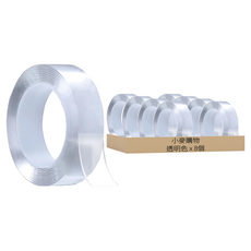 小麥購物 強力雙面膠 100 x 5cm G197 101g, 8個, 透明色