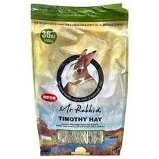Mr.Rabbit 瑞比兔 提摩西牧草 兔子、天竺鼠等小動物適用 高纖維幫助消化, 1kg, 1袋