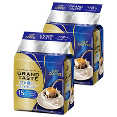 KEY COFFEE 深焙濾掛研磨隨身包 藍, 6g, 15個裝, 2包