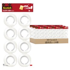 3M Scotch 強力多用途膠帶替換裝 20m x 12mm, 透明色, 16個
