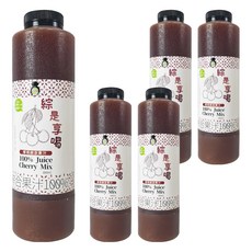 TAIWAN SWEET FARM 台灣好田 綜是享喝100%櫻桃綜合果汁, 880ml, 5瓶