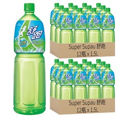 Super Supau 舒跑 運動飲料, 補充水分、電解質, 低納、零脂肪, 添加維他命C, 1.5L, 24瓶
