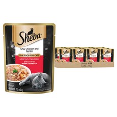 Sheba 希寶 鮮饌包 貓主食餐包, 鮪魚 + 雞肉 + 鰹魚, 70g, 24包