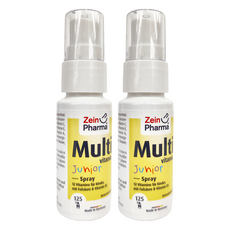 ZeinPHARMA 兒童綜合維他命 Junior 噴霧，含葉酸和維他命D3，天然橘子風味，25ml, 2瓶