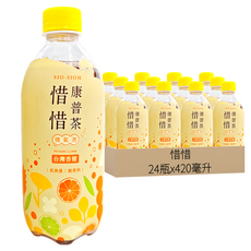 惜惜 康普茶 台灣香檬氣泡, 420毫升 x 24瓶