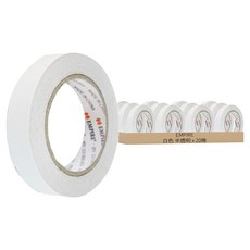 EMPIRE 雙面膠帶 24mm x 30m, 白色 半透明, 20捲