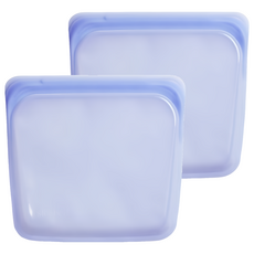 stasher 方形矽膠密封袋 - 紫外光, 19.05 x 18.42 x 1.59cm, 1個, 2個