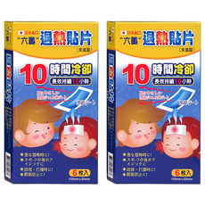 六鵬 10小時 卻熱貼, 6片, 2盒