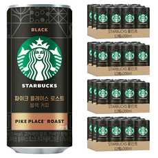 STARBUCKS 星巴克 派克市場黑咖啡, 48瓶, 200ml