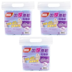 楓康 加厚強韌垃圾袋 中 72張, 3包