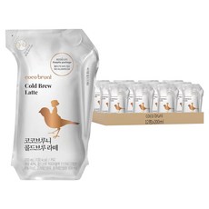 Cocobruni 冷萃拿鐵飲料, 可回收再利用包裝, 安心環保, 各種溫度可保存, 方便直接引用, 200ml, 12包