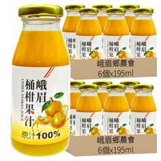 峨眉鄉農會 桶柑果汁, 195ml, 12個
