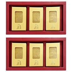 A TSAO HOUSE 阿皂屋 紅禮藏金開運金條檀香手工皂禮盒 (3入) 附提袋 身體清潔 保濕滋潤 檀香精油, 2盒