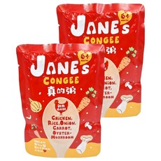 JANE's CONGEE 真的粥 雞肉菇菇粥 6個月以上寶寶適用 台灣出產, 150g, 2包