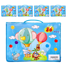 JAR 嚴選 水彩畫筆86件套裝禮盒, 藍色, 5盒