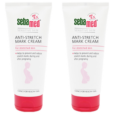 施巴sebamed 美體撫紋霜 200ml，三重植物自然功效，加強修復懷孕肌膚，乳霜質地，好抹好吸收，低敏低刺激, 2條