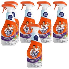 Mr Muscle 威猛先生 浴室全效清潔劑噴槍瓶 500g, 100%除垢, 溫和不刺激, 6瓶