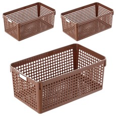 KEYWAY 聯府 實惠方格籃 UK020, 顏色隨機, 3個