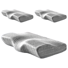 J-bedtime 床寢時光 3D釋壓止鼾透氣蝶型枕頭, 石磨烯, 3個