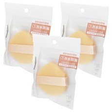 Solone 戚風海綿潔顏撲, 膚色, 3個