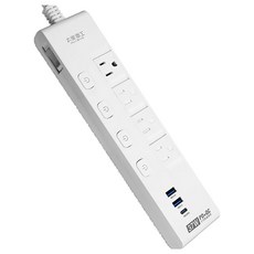 MAX STAR 太星電工 速充寶 PD37W 五開四插快充滑蓋電腦線 1.2m/4尺, MAX-37W404, 1個