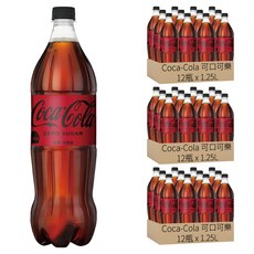 Coca-Cola 可口可樂 ZERO SUGAR 無糖 1.25L, 36瓶