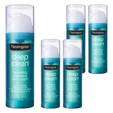 Neutrogena 深層淨化洗卸輕透潔顏油 保濕型, 142ml, 5瓶