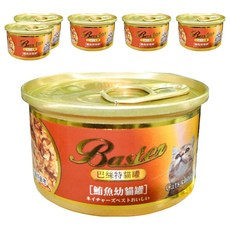 Baster 巴絲特 貓罐4號 鮪魚幼貓罐, 80g, 6罐