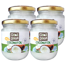 GOODSOME 好東西 斯里蘭卡原裝進口第一道冷壓椰子油 225ml, 4罐