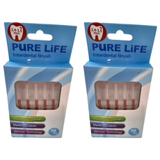 PuRE LiFE 寶淨 纖柔護齒可替換牙間刷毛 咖啡色(1.4-1.5mm), 10支, 2盒