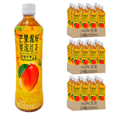 nulife 生活 芒果泥好果泥紅茶, 550ml, 72瓶