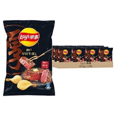 Lay's 樂事 洋芋片 神戶厚切牛排, 59.5g, 12包