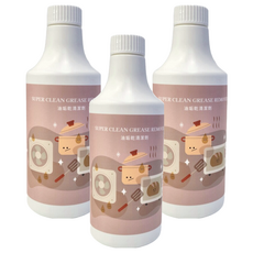 怕怕髒 油垢乾淨清潔劑，SUPER CLEAN GREASE REMOVER, 500ml, 3瓶