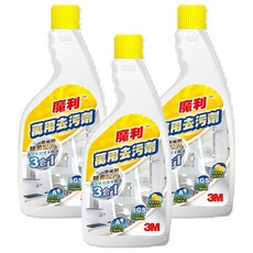 3M 魔利萬用去污劑 - 輕鬆去污、環保節約、柑橘清香, 3瓶, 500ml