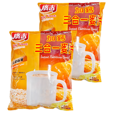廣吉 加鈣三合一麥片 (30公克 X 20包), 600g, 2袋