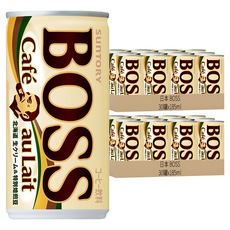日本 BOSS 歐蕾咖啡飲料, 185ml, 60罐