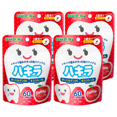 Bean Stalk 清涼糖錠 蘋果味, 60顆, 45g, 4包