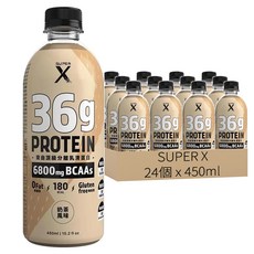 SUPER X 頂級 分離乳清蛋白飲 PLUS 奶茶風味, 24個, 450ml