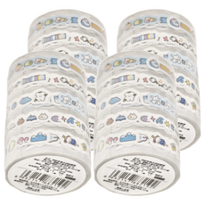 CARD LOVER 信的戀人 繽紛彩樂紙膠帶, 午後甜食, 4個