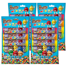 m&m's 迷你糖衣巧克力 牛奶口味, 175g, 4袋