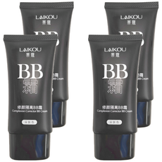 LAIKOU萊蔻 多效修護隔離BB霜 03 隔離潤色 打造自然健康妝感, 深膚色, 50g, 4條