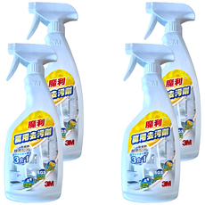 3M 魔利 萬用去污劑 輕鬆去除油污 廚房清潔好幫手, 500ml, 4瓶
