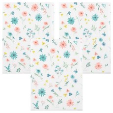 日本 MIDORI 3層資料夾 A5, 花卉, 3個