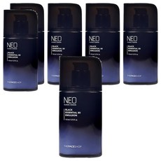THE FACE SHOP 菲詩小舖 NEO 經典男士黑色精華80乳液 深層保濕 改善乾燥粗糙, 6瓶, 110ml