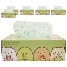 HAYASHI 角落生物印花衛生紙，日本製造 100%天然紙漿, 1入, 6盒