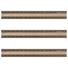 日本 MIDORI 鋁木尺, 深木色, 3個