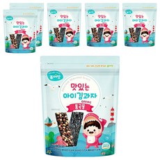 Pure Eat 幼兒海苔夾心脆片, 穀物風味, 20g, 6包