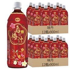 味丹 烏梅汁, 900ml, 24瓶