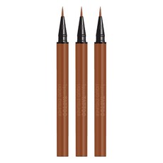 K-Palette 完美持久眼線液 04 橘咖啡色 持久防水不暈染 精細筆尖易上手 打造自然深邃眼妝, 3支